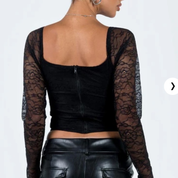 PRINCESS POLLY‎ Purnell  Lace Top Black - Size 4 - NEW With Tags - In Bags. - Picture 5 of 16